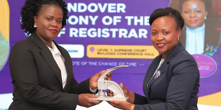 Judiciary’s Chief Registrar Sarah Langa Hands Over Office