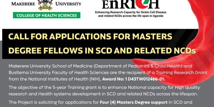 Call for Applications: Masters Degree Fellows in Sickle Cell Disease & Non-Communicable Diseases