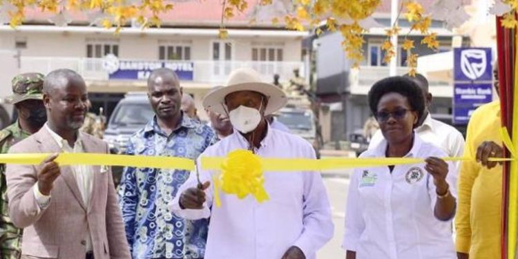 President Museveni Commissions USMID Roads in Kasese Municipality