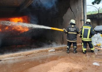 Fire Guts Gin Factory in Arua
