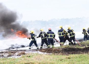 UCAA Conducts Emergency Drills At Entebbe Airport
