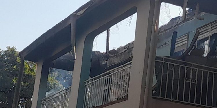 Fire Guts Late Kawanga Ssemogerere’s Home