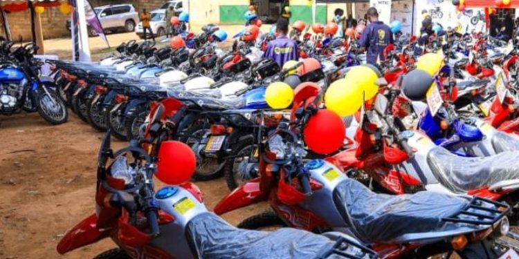 Government Distributes Motorcycles to Commercial Officers to Boost Local Trade Programs