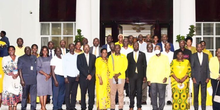 President Museveni Meets NRM Buganda Parliamentary Caucus