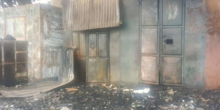 Fire Guts Mbale Garage, Property worth Millions Destroyed