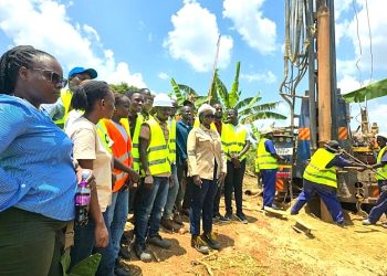 Civil Engineering Students Witness Borehole Drilling at Kasozi Health Centre III