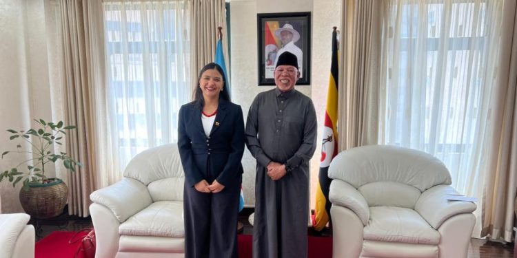 Minister of Foreign Affairs Hon. Odongo Jeje Abubaker Meets Amb. Fatima Yeseina Fernandez Juarez, Ambassador of Bolivarian Republic of Venezuela to Uganda