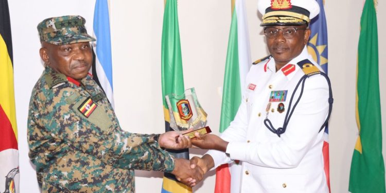 Tanzanian Defence College Delegation in Uganda for Strategic Training Exercise