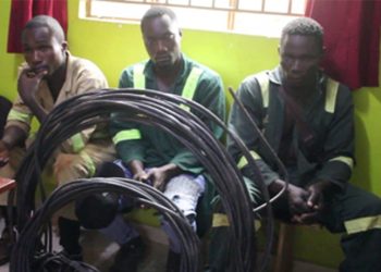 Three Men Arrested in Mukono for Stealing Electricity Wires