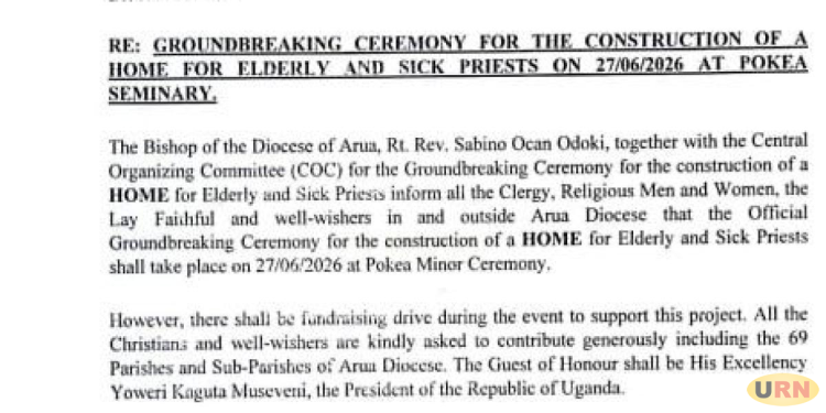Arua Diocese Gears up for Construction of House for Sickly and Elderly Priests