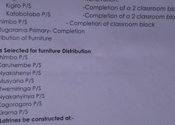 Rukungiri District Allocates Major Education Funding to Upgrade Over 30 Schools in 2026/27 Budget