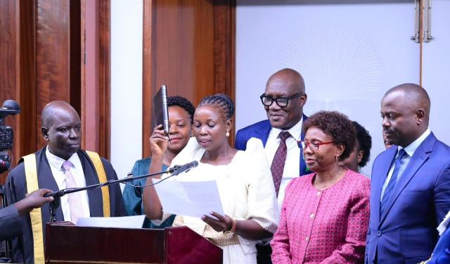 Aidah Nabayiga Takes Oath as Kalangala Woman MP
