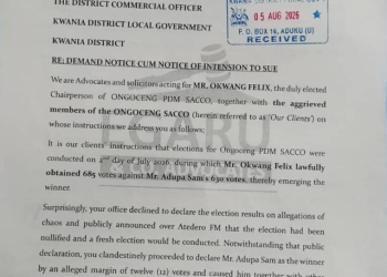 Ongoceng PDM SACCO Election Dispute Heads to Court
