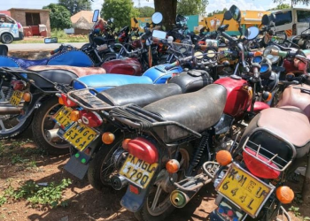 URA Stranded With Unclaimed Foreign Motorbikes in Soroti
