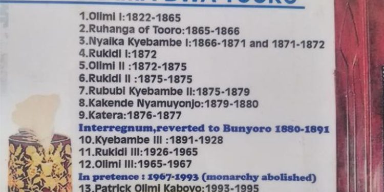 Tooro Kingdom at Crossroads over Succession