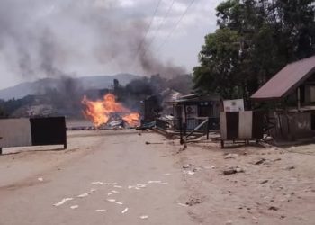 Fire Destroys 21 Structures at Mpondwe Cross-Border Market