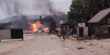 Fire Destroys 21 Structures at Mpondwe Cross-Border Market