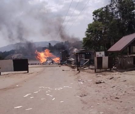 Fire Destroys 21 Structures at Mpondwe Cross-Border Market
