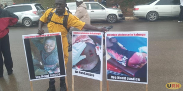 Election Violence Victims Protest Outside Masaka High Court