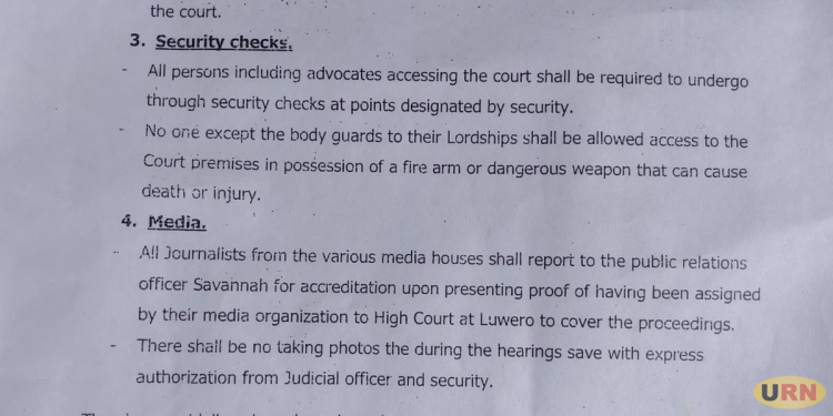 Journalists, Supporters Face Tighter Access Rules at Luwero Election Petition Hearings