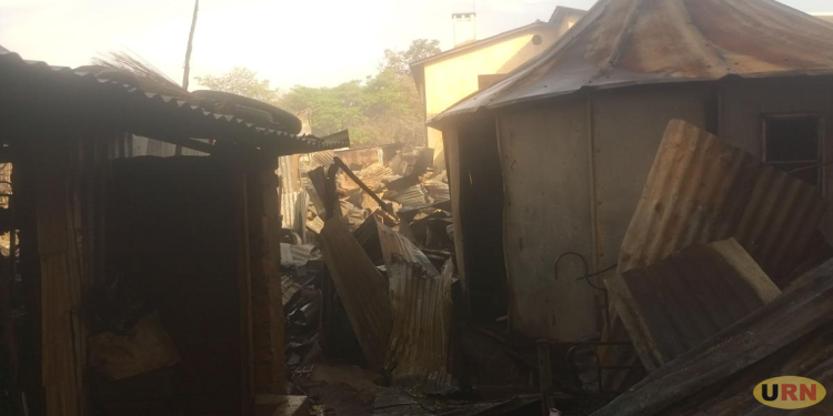 Fire Razes Wandegeya Police Barracks