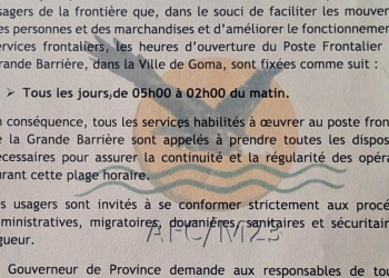 M23/AFC Rebels Extend Goma-Rubavu, Ruzizi-Bukavu Borders Operating Hours