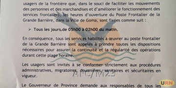 M23/AFC Rebels Extend Goma-Rubavu, Ruzizi-Bukavu Borders Operating Hours
